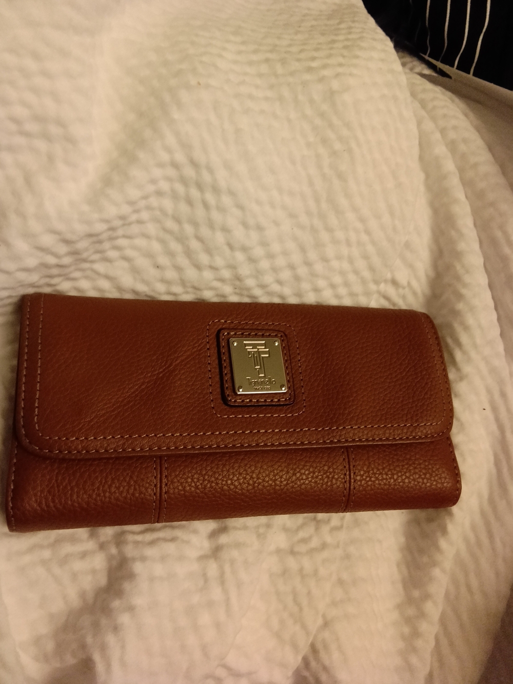 Tignanello Brown Leather Continental Wallet